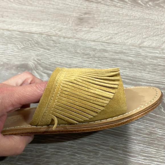 Niccolo Vacari Leather Fringe Slip On Slide Sandal Made in Italy 8 - Picture 14 of 14